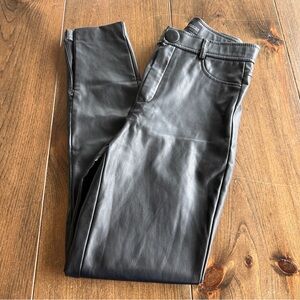Zara Faux Leather Black Pants